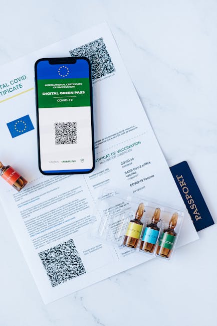 Digital green pass and vaccination certification